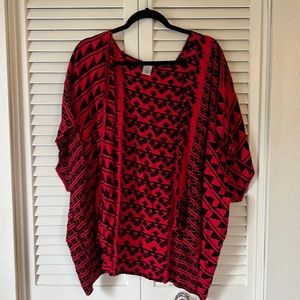 Kamea design - Hawaiian wear women kimono top size Lg